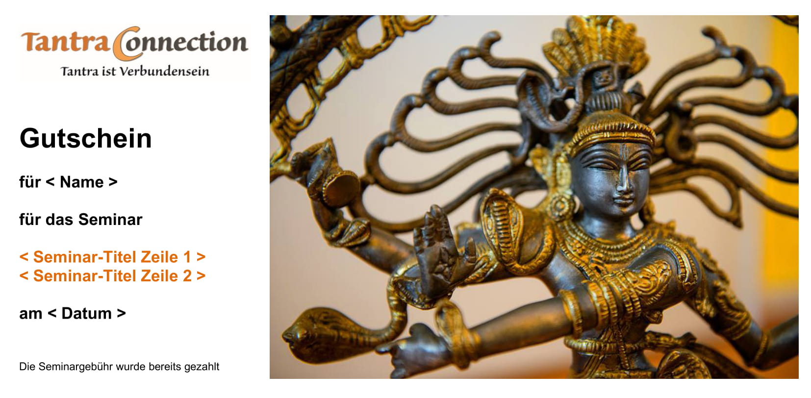 Gutschein TantraConnection Seminar